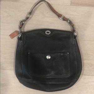 Coach Black Pebbled Leather Bag